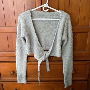 Skims Cozy Knit Wrap Top
